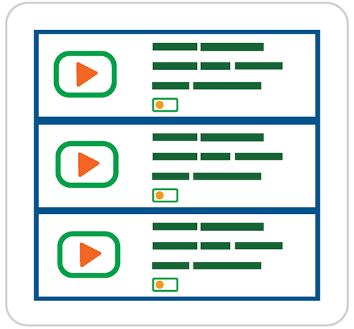 Resource library interface showing resources.